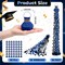 50 Pcs Graduation No Mess Confetti Popper Hand Throw Streamer Popper Bulk Colorful Party Confetti for 2025 Congrats Grad Birthday Wedding Party Celebration Supplies(Black, Blue)